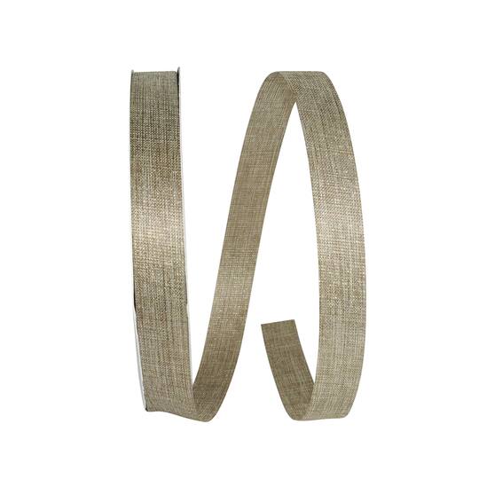 JAM Paper 7/8" x 100yd. Metallic Natural Sparkle Supreme Ribbon